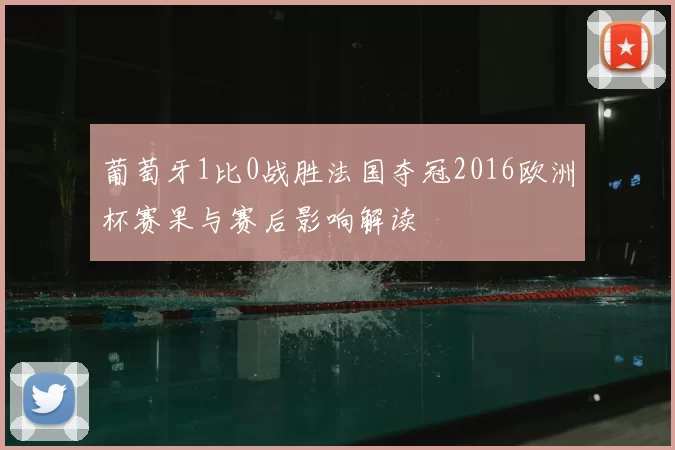 葡萄牙1比0战胜法国夺冠2016欧洲杯赛果与赛后影响解读